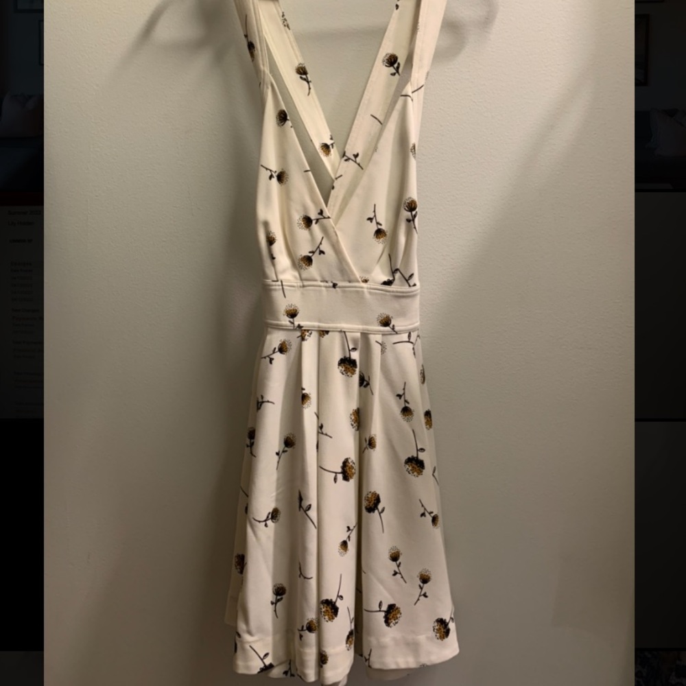 Free People Floral Open-back Dress